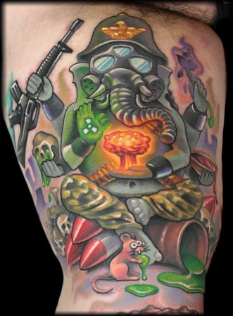Looking for unique  Tattoos? Apocalyptic Ganesh